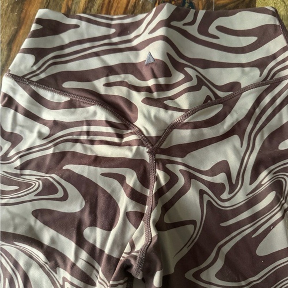 Balance Athletica Womens Brown Marble Swirl High Waisted Leggings Size Medium - Picture 3 of 5